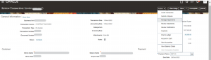Creation of Manual Transaction and Billing adjustments