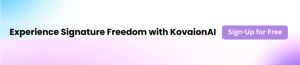 KovaionAI Digital Signatures