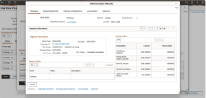 Rapid Calculation in Global Payroll - PeopleSoft HCM Image 51 - Fig 1.7 Calculation Results