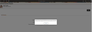 Managing Remote Work Eligibility at Job Code and Position Level - Fig 1.7 Employee geting error due to retroactive start date setup