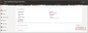 Setup and Usage of the Pipeline Requisition - Fig. 16 We are linking the Pipeline Requisition with the existing Standard Requisition