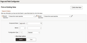 Change Tracking Notifications in PFC - PeopleSoft HCM PUM 51 - Fig 1: Page and Field Configurator 