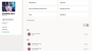 Fig 1 : My Activity Center Demystified: Features and Customization in Oracle Fusion HCM 