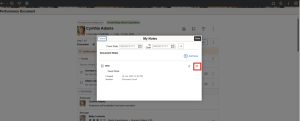 Fluid Performance Notes in PeopleSoft HCM PUM 52 - Fig 9: Notes Delete Option in My notes 