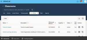 Instructor-Led Training in Oracle Learning Cloud - A Comprehensive Guide -- Fig 1.2: Classroom Creation Page