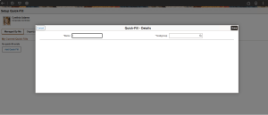 Configure Quick-Fill and Admin Access for Time and Labor in PeopleSoft HCM PUM 52 - Fig 4: Setup Quick-Fill