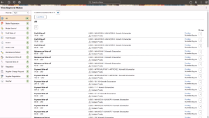 PeopleSoft FSCM Image 53: Requester Dashboard & Approval Statuses 