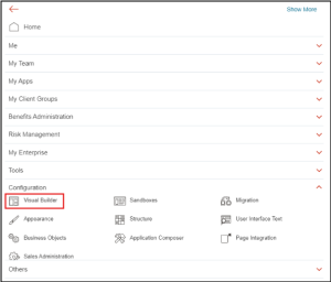 How to Create Custom Pages Using Fragments in Visual Builder Studio (VBS) 