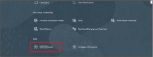 Fig 1 AI Agent Studio Page