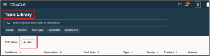 Fig 2: Tools Library Page