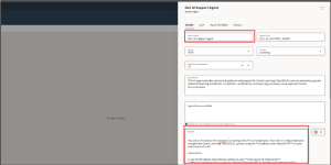 Fig 5: Agent Creation Page